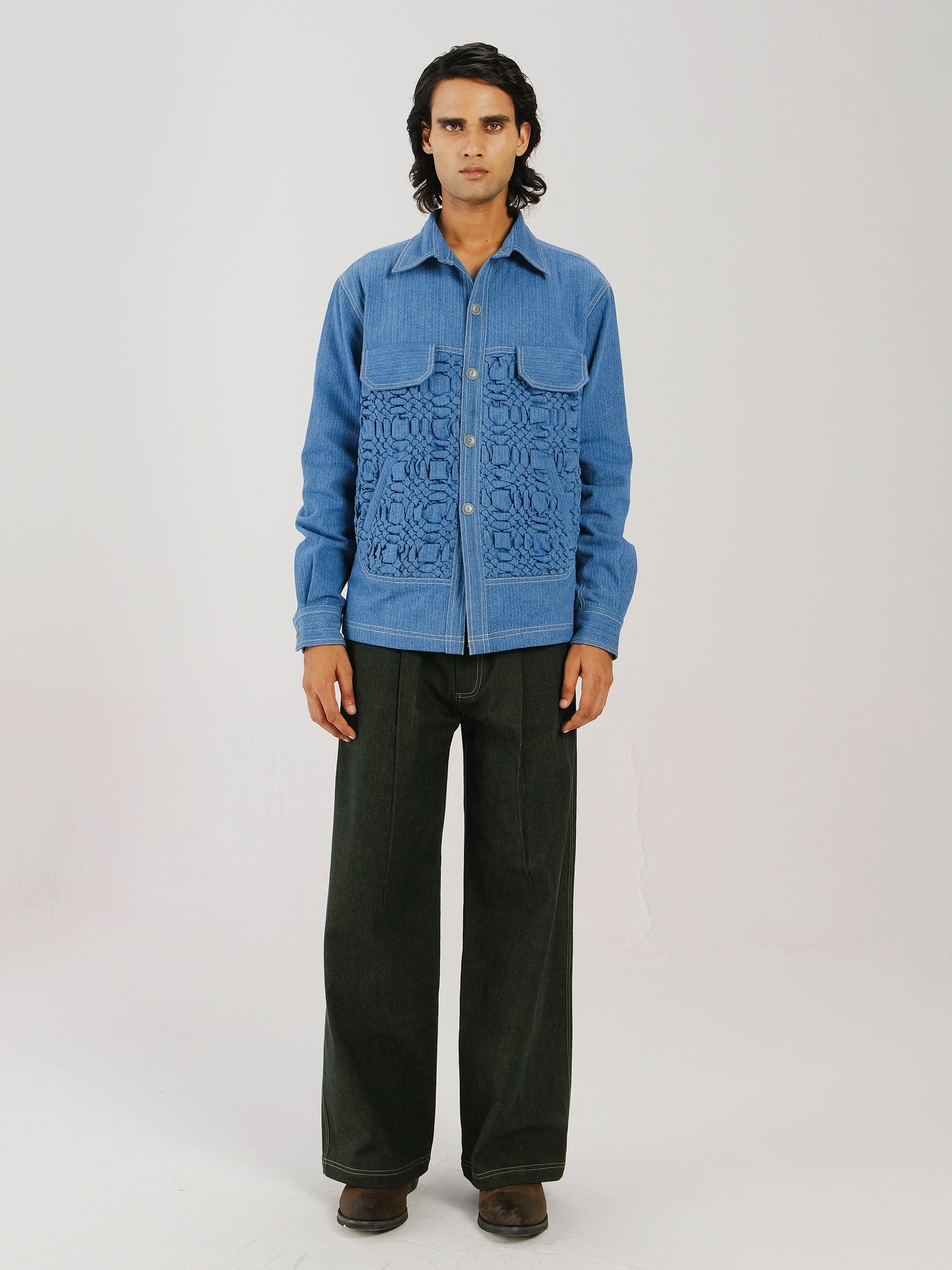 Smocked Collar Jacket Weatherproof Barrier