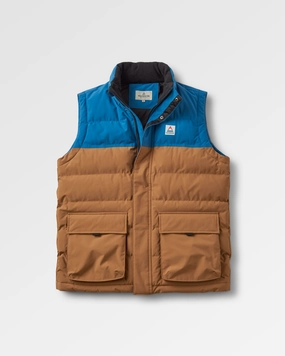 Baltic Recycled Insulated Gilet - Toffee/Blue Steel Functional Fit NonRestrictiveFit