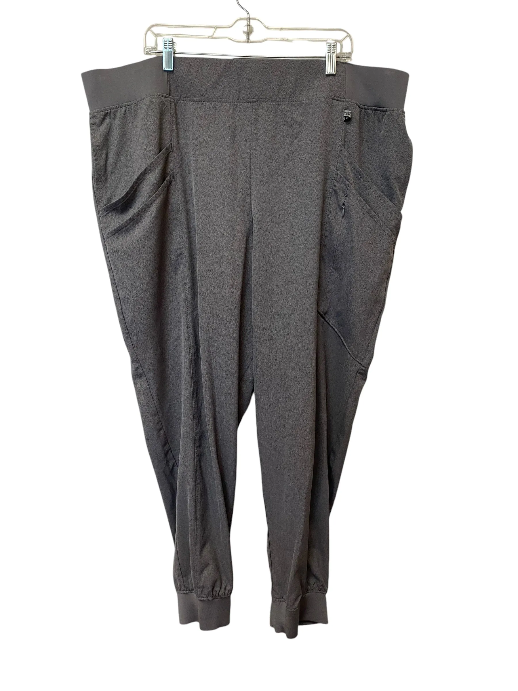Quick Fit Design Athletic Pants By Cuddl Duds In Grey, Size: 3x