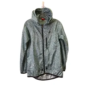 Athletic Jacket By Nike Apparel In Teal, Size:S Reinforced Seam Construction