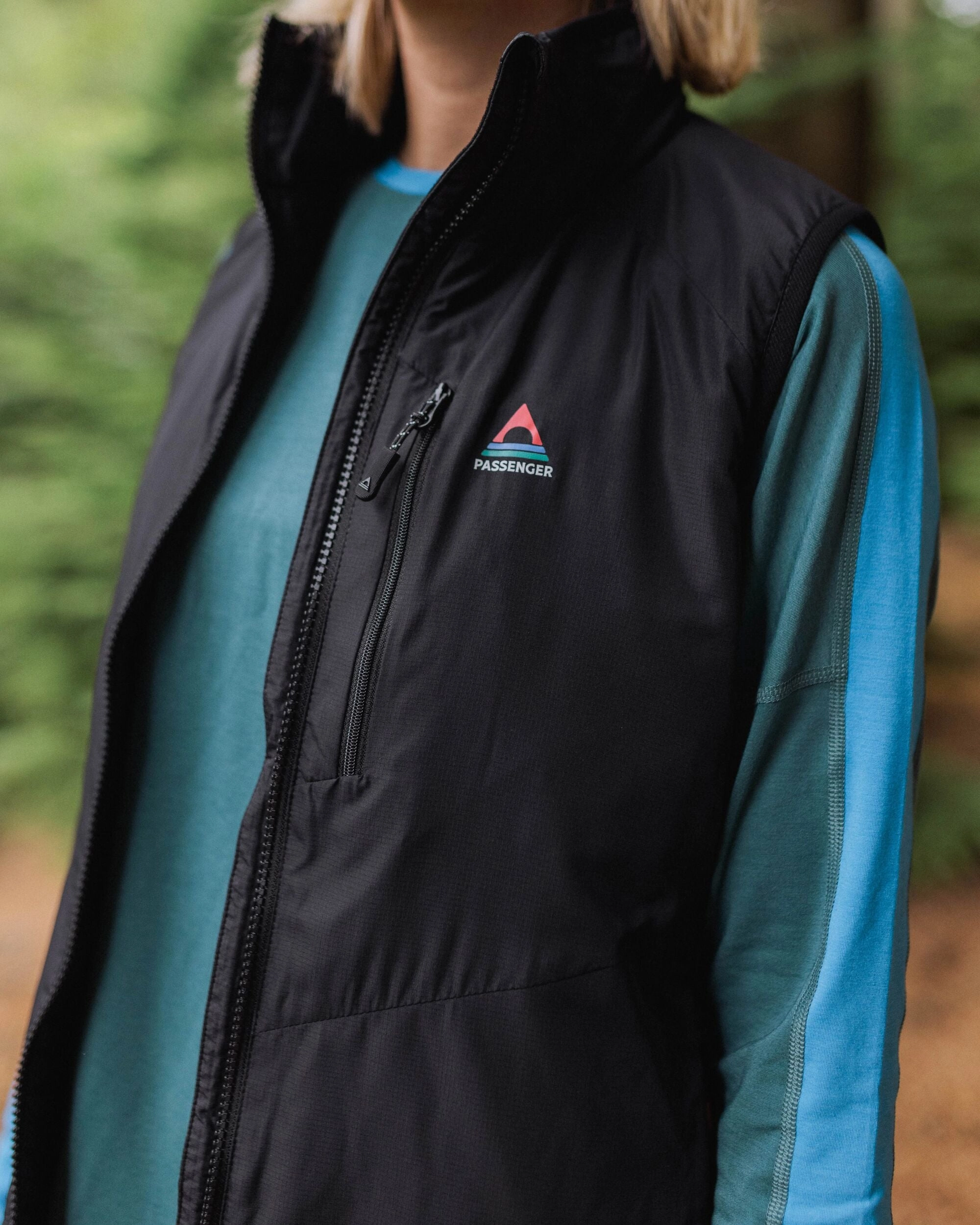 Ripstop Reinforcement Shasta Lightweight Recycled Thermore? Insulated Gilet - Black