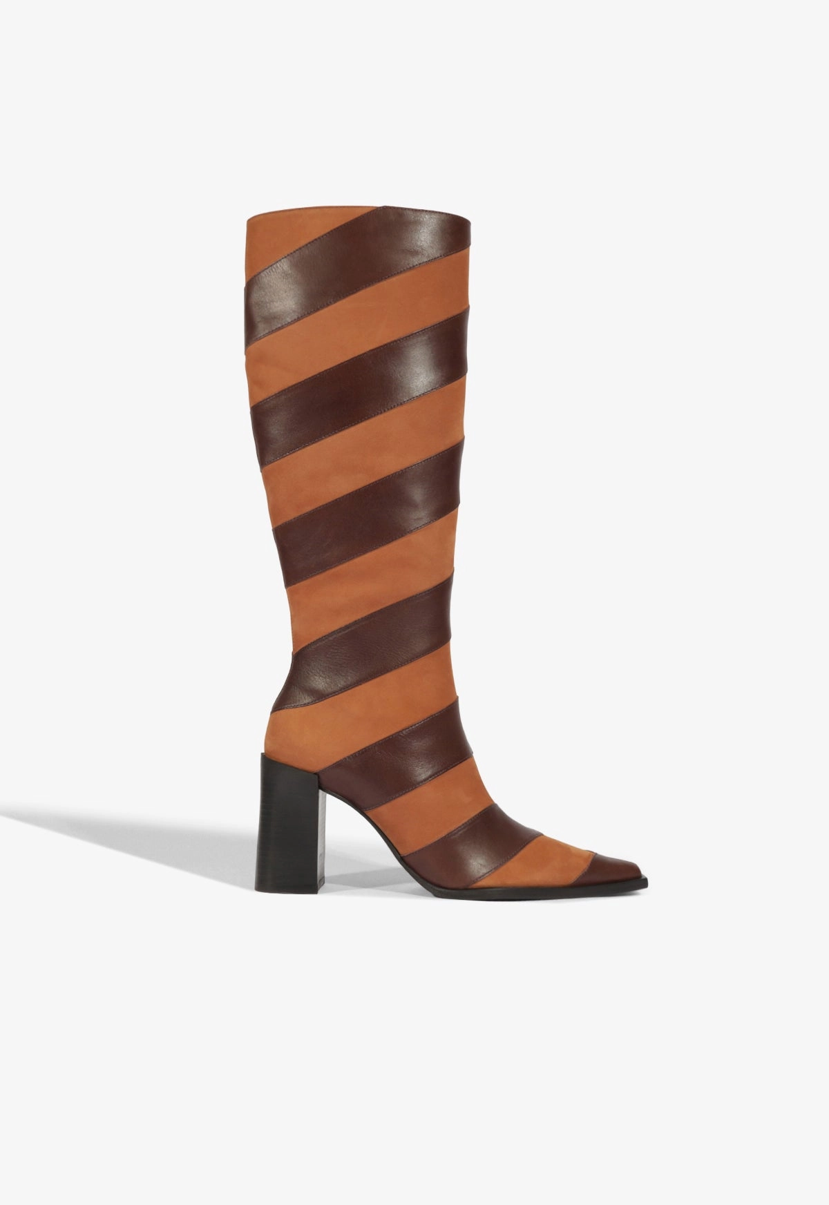 High Utility Waterproof Rainy Day Commuter Raffaela Up Chevron Leather Boot
