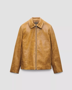 Rag & Bone Jordie Faux Leather Jacket in Camel TemperatureRegulating Tech