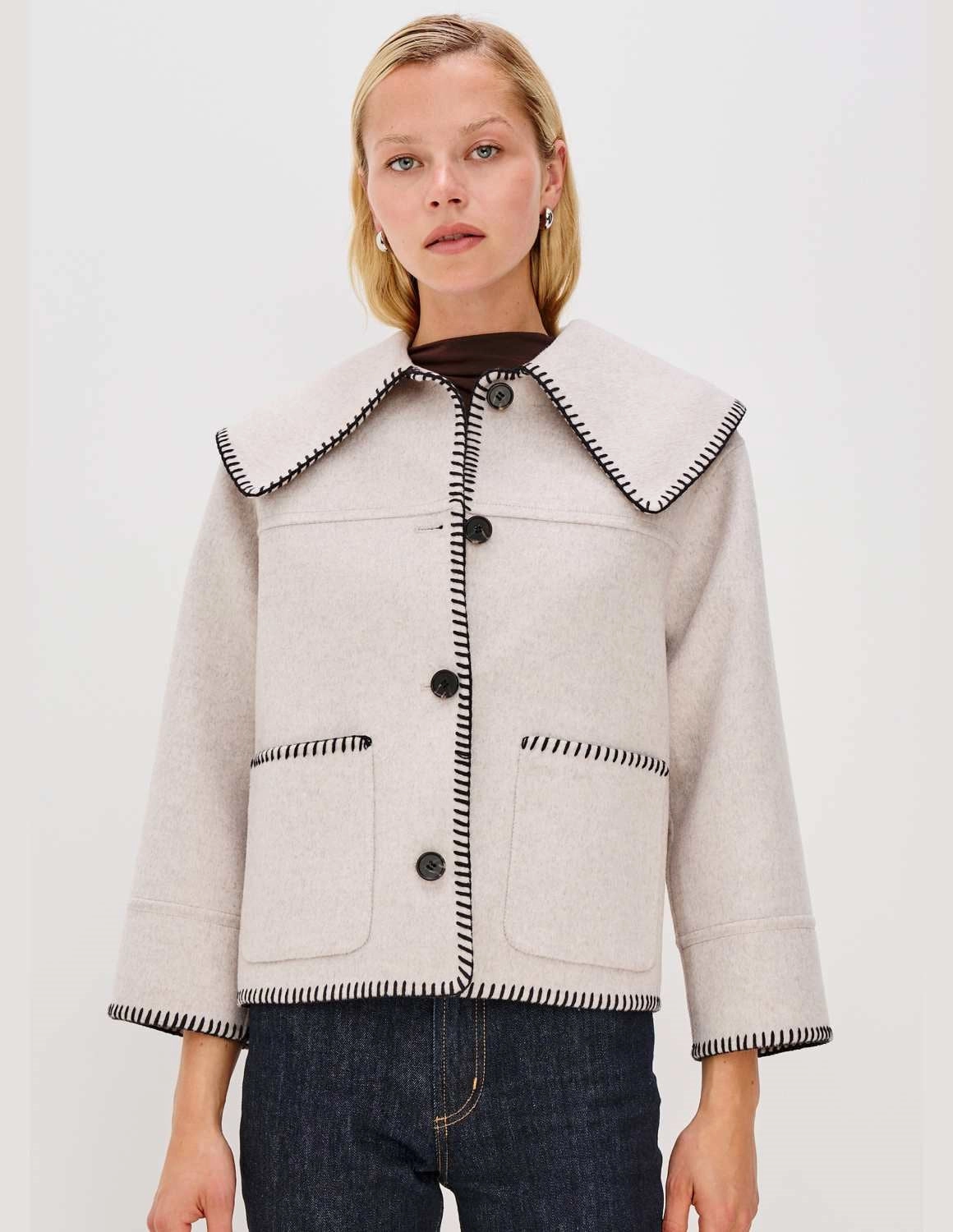 Transitional Look RAILS Patty Jacket in Oatmeal