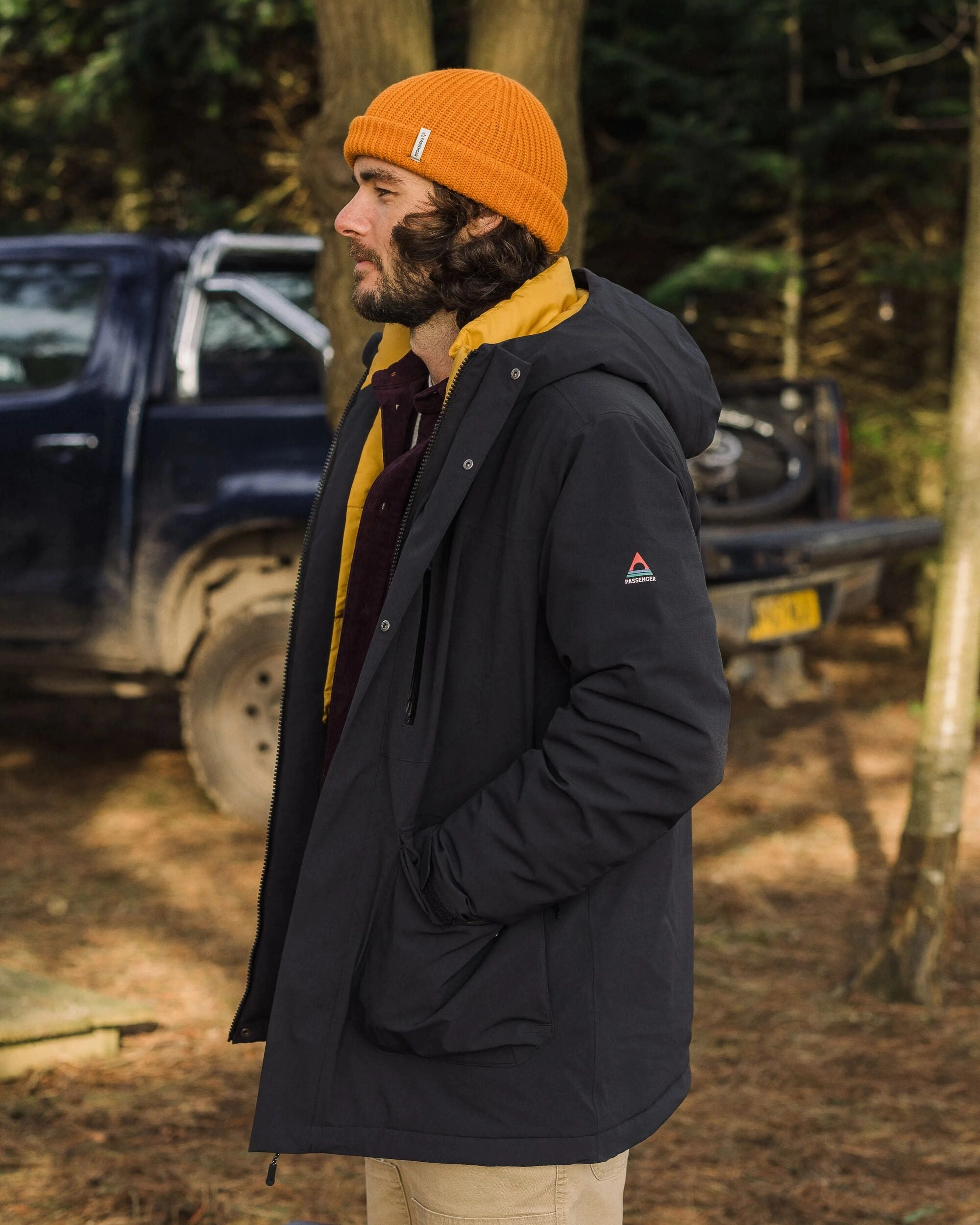 Fit For Travel Multi Pocket Functionality Rainier Waterproof Parka - Black