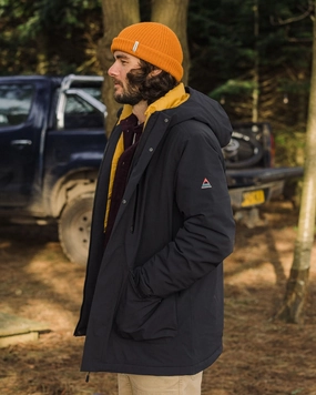 Fit For Travel Multi Pocket Functionality Rainier Waterproof Parka - Black