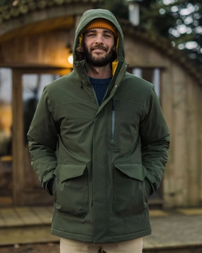 LowProfile Design Snap Button Rainier Waterproof Parka - Fir Tree