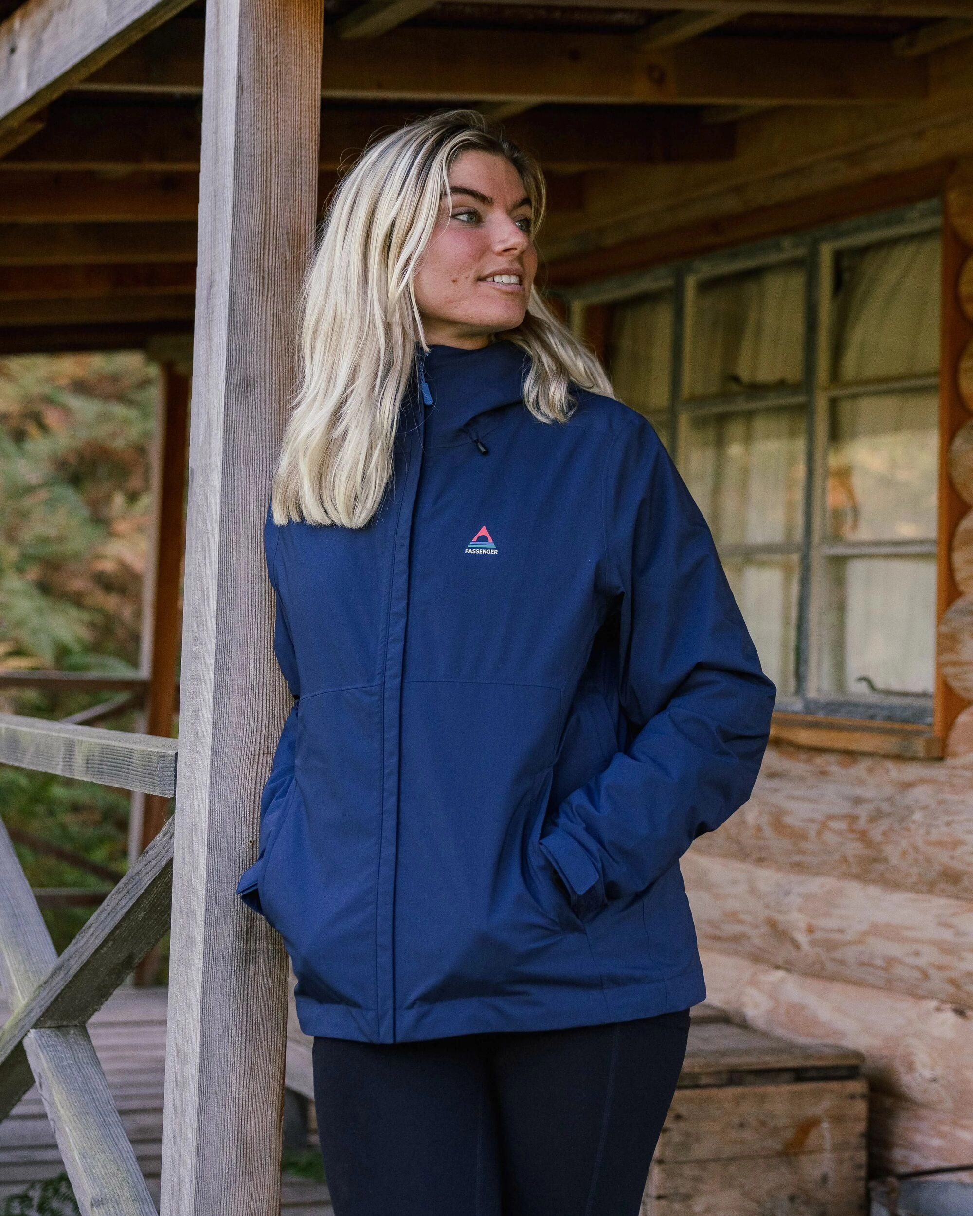 City Style Rainstorm Recycled Waterproof Jacket - Rich Navy