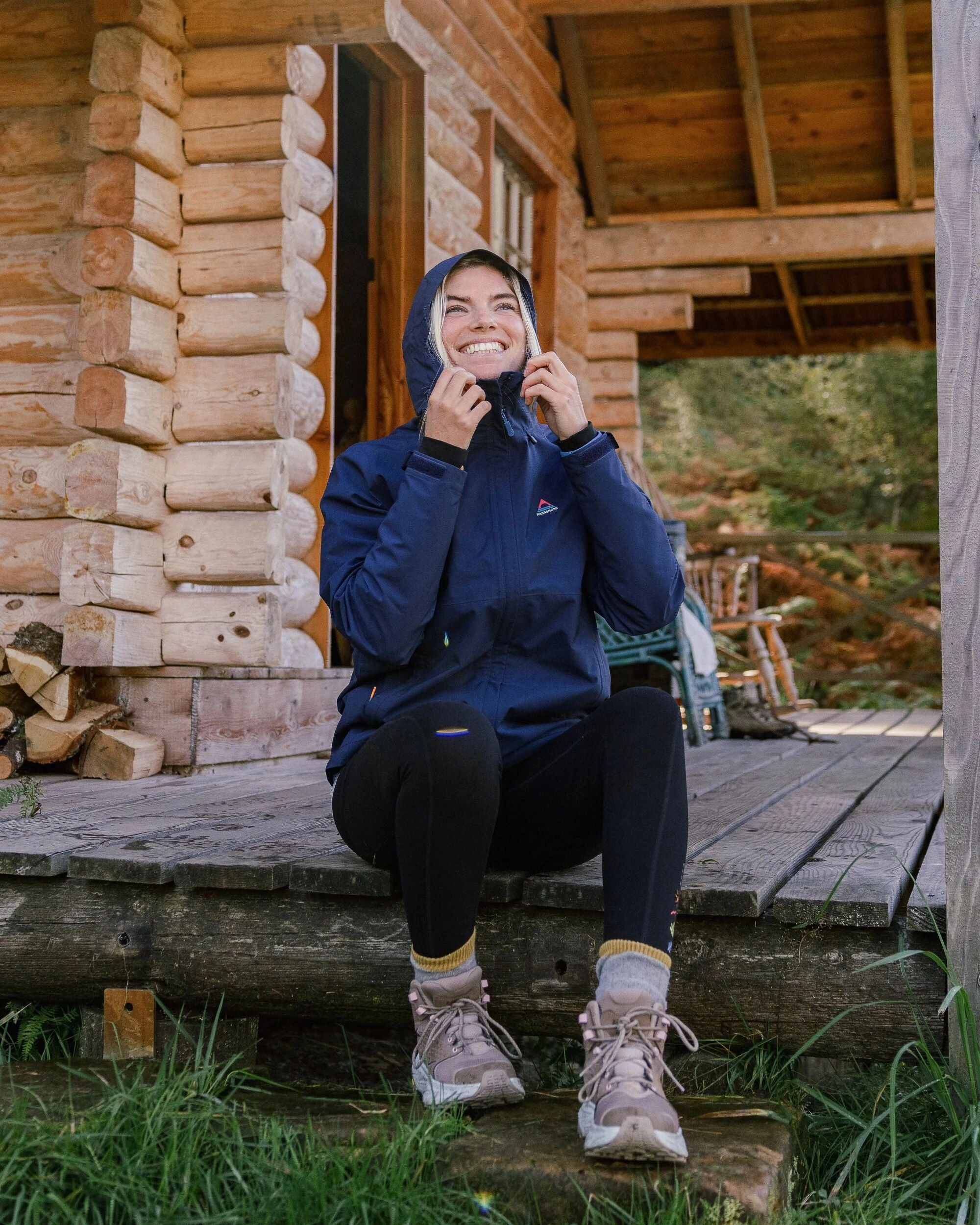Rainstorm Recycled Waterproof Jacket - Rich Navy Rain Guard