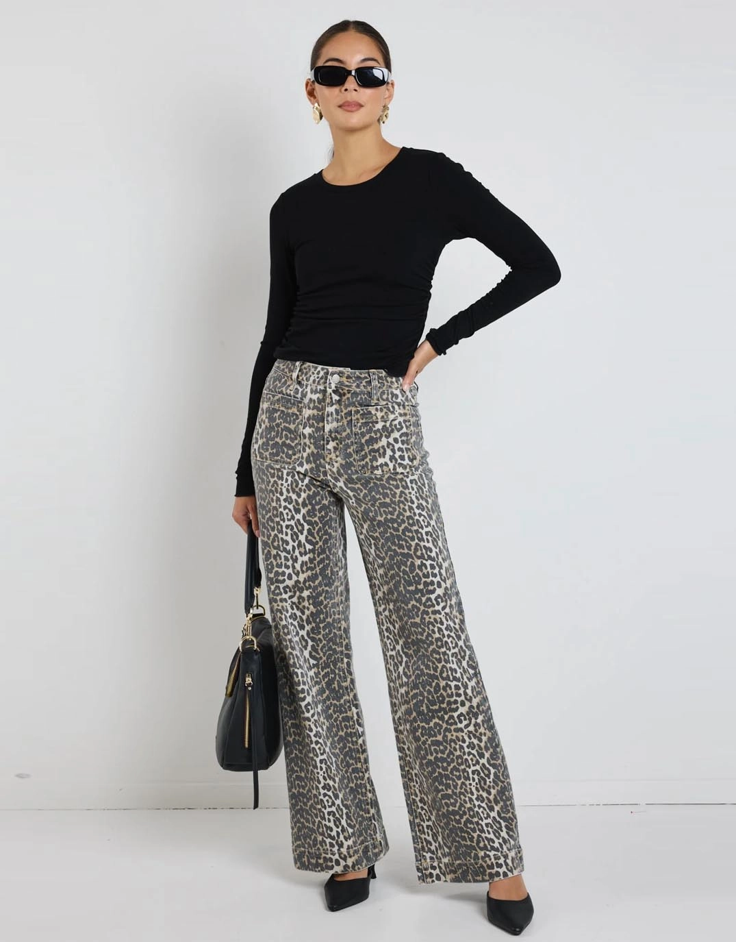 Zoey High Rise Stretch Denim Jean - Leopard Eco Friendly Lightweight Modern Easy Pair