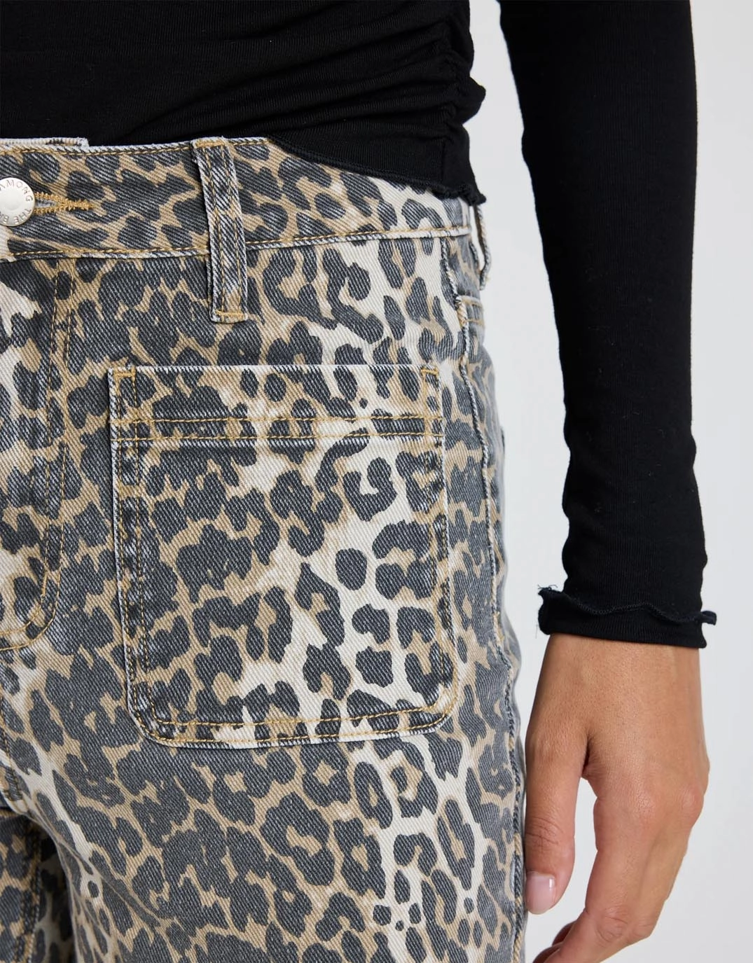 Zoey High Rise Stretch Denim Jean - Leopard Fit Essential Contemporary Vibe