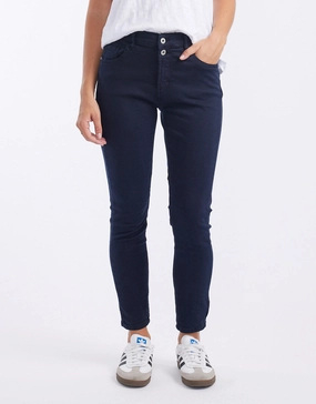 High Quality Eco Friendly Light Washed Emma Stretch Jean - Navy