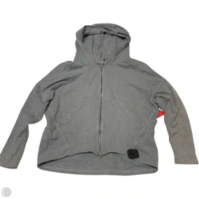 Classic Casual Look High Collar Athletic Jacket By Lululemon In Grey, Size: S