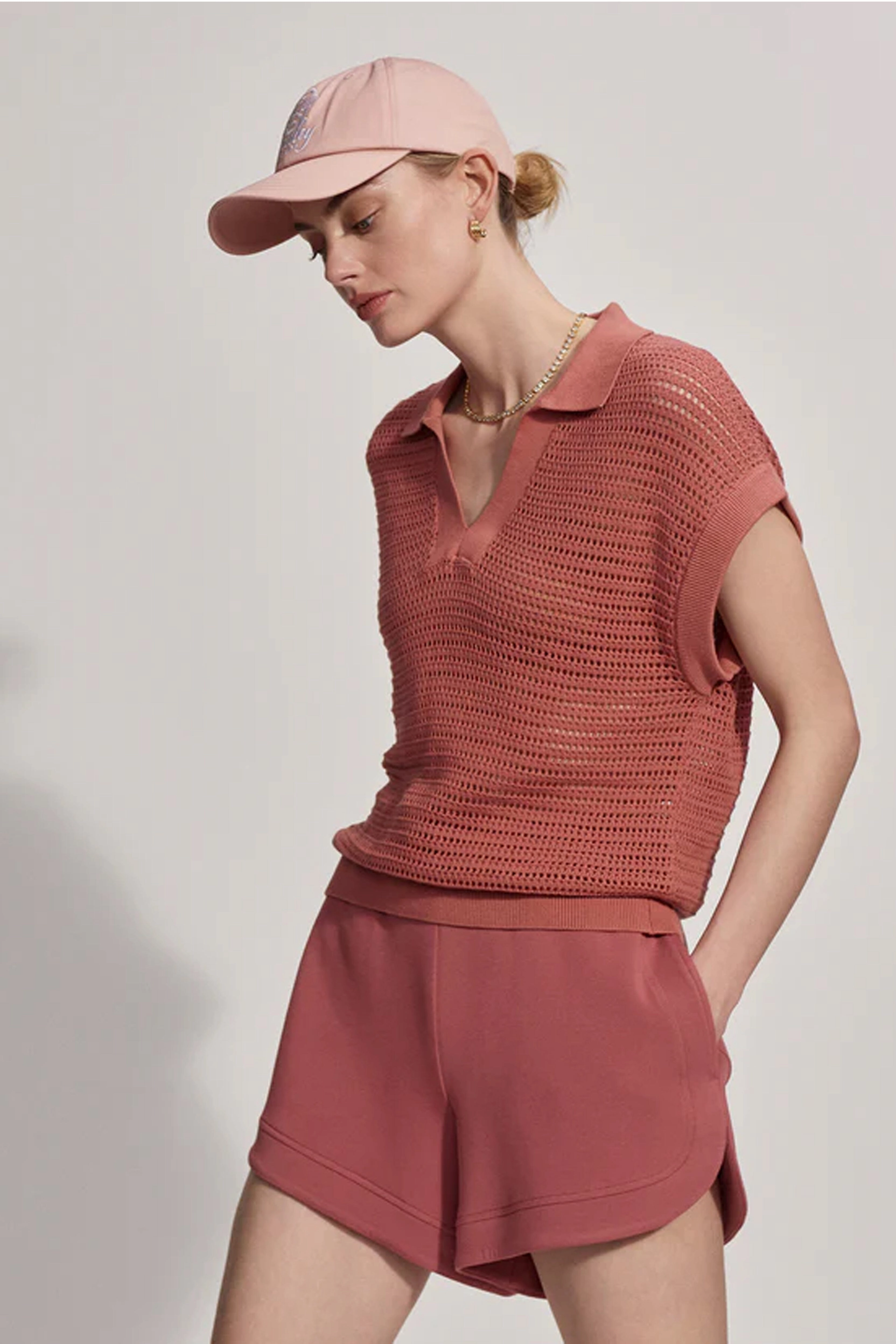 Daily Piece VARLEY | Otto Knit Vest - Canyon Rose