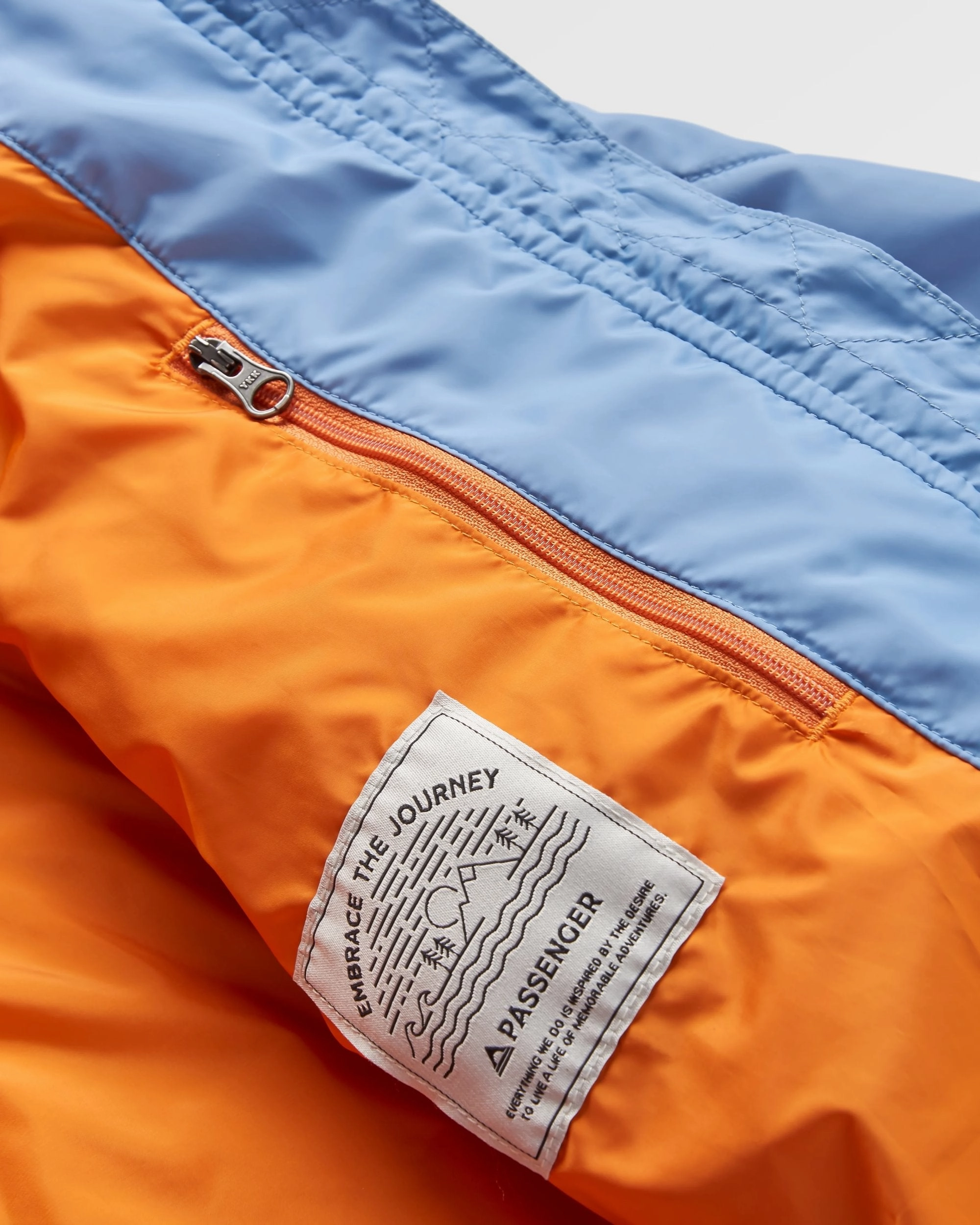 Flora Long Recycled Insulated Parka - Faded Denim Fit For Travel Moisture Wicking Inner Layer