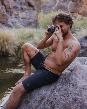 Cruiser NetPlus? Recycled 21" Boardshort - Black Simple Mood