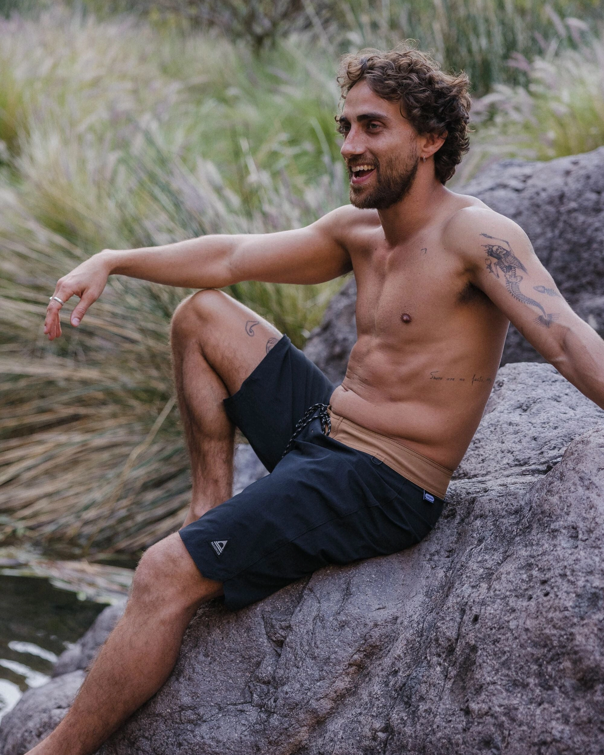 Cruiser NetPlus? Recycled 21" Boardshort - Black Functional Clothing mountain style