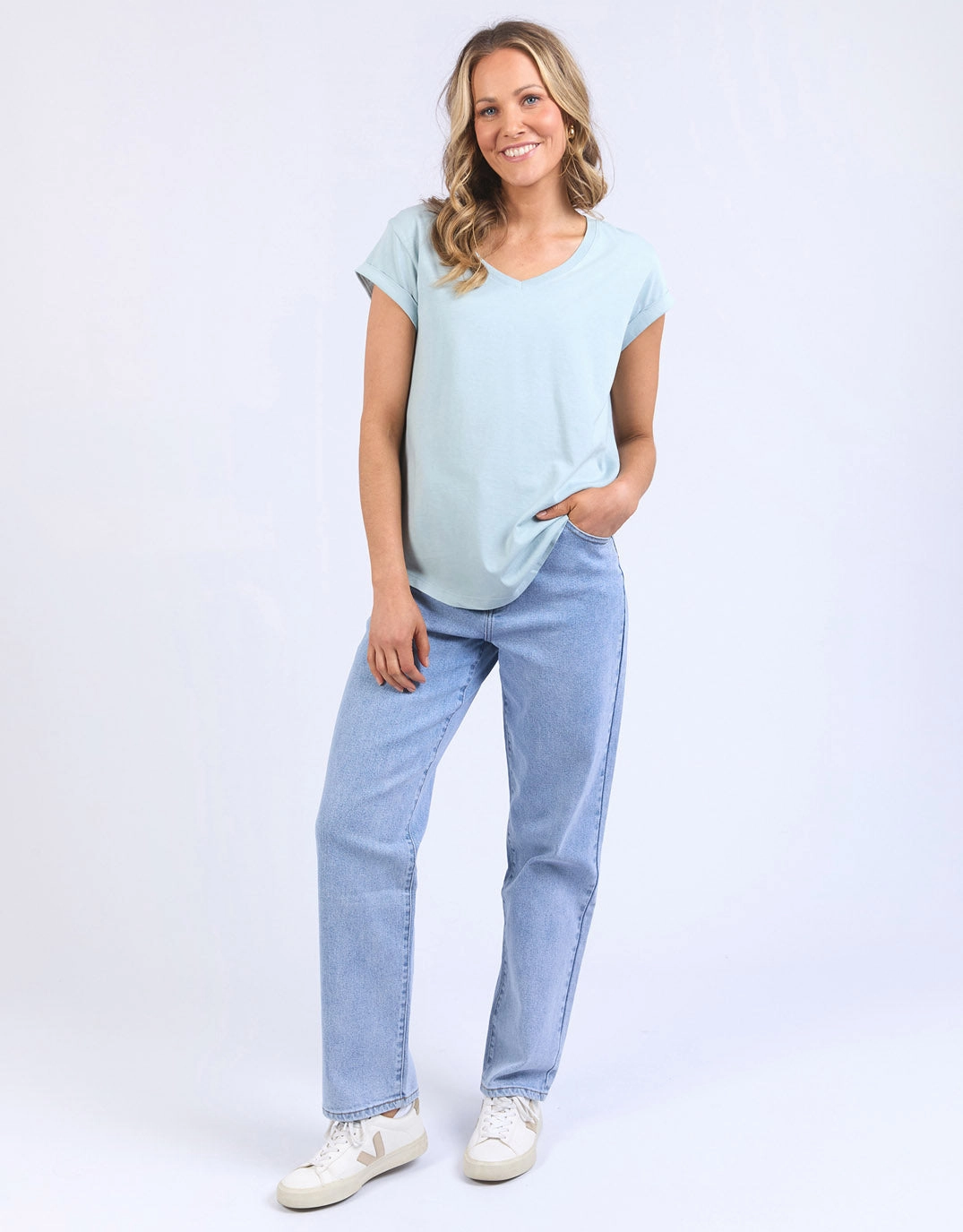 Manly Vee Tee - Blue Bell Effortless Wearable