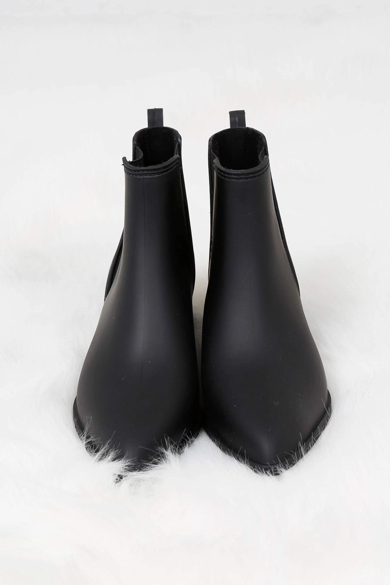 JEFFREY CAMPBELL | Mist Rainboot - Black Outdoor Tested