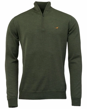 Thermoregulating Technology Quick Dry Integration Laksen Norfolk Zip Neck Merino Sweater