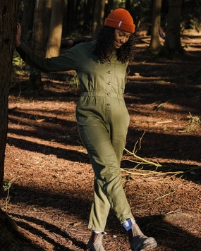 Resonate Boiler Suit - Khaki Four Way Stretch Hypoallergenic fabric