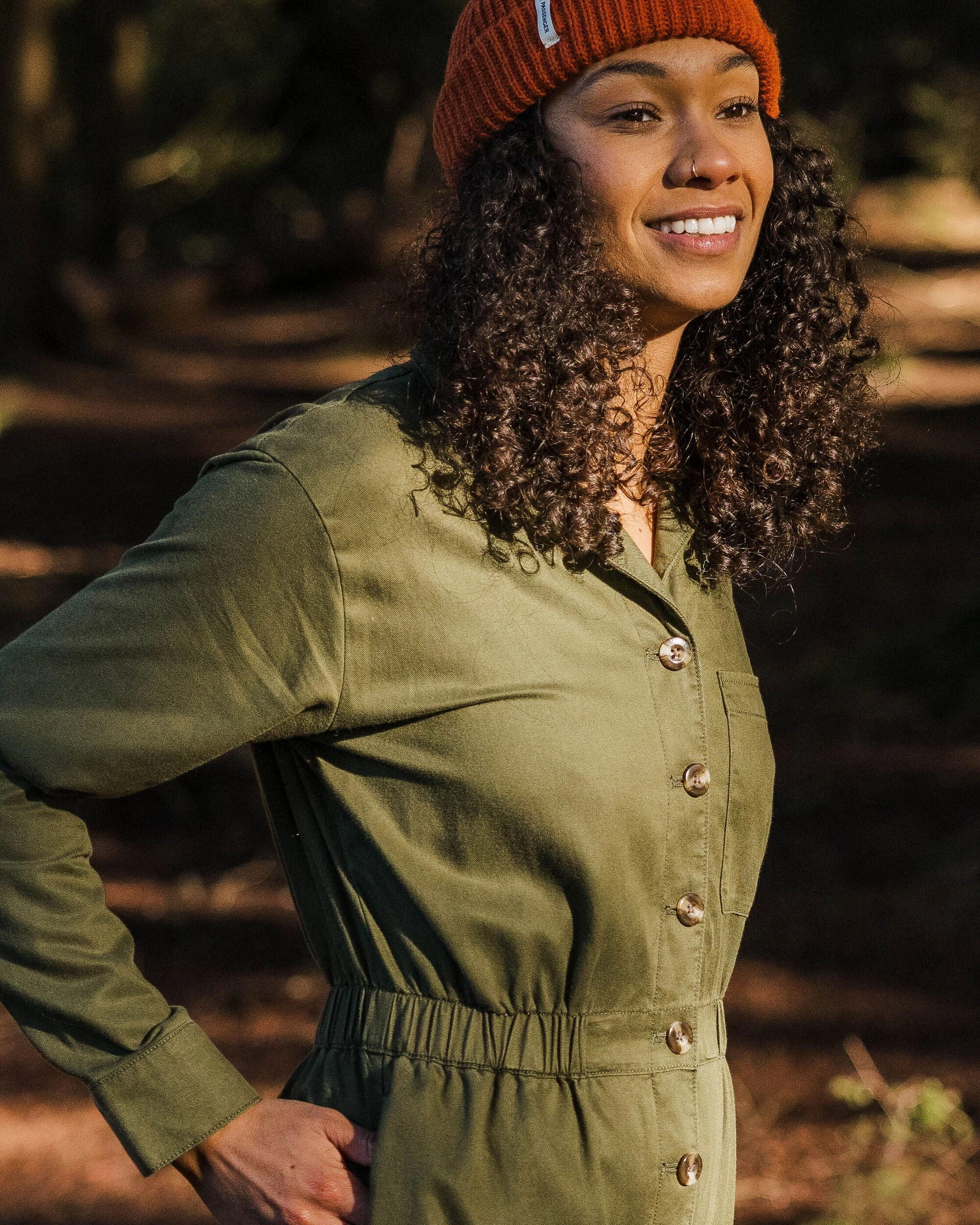 Resonate Boiler Suit - Khaki FlexibleKnees Functional Look