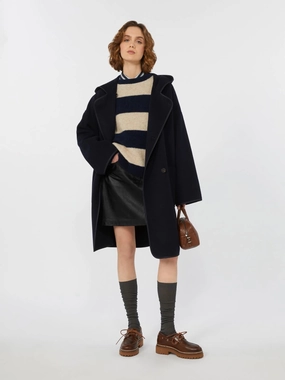 Rain Guard Weekend Max Mara Bergen Coat in Navy