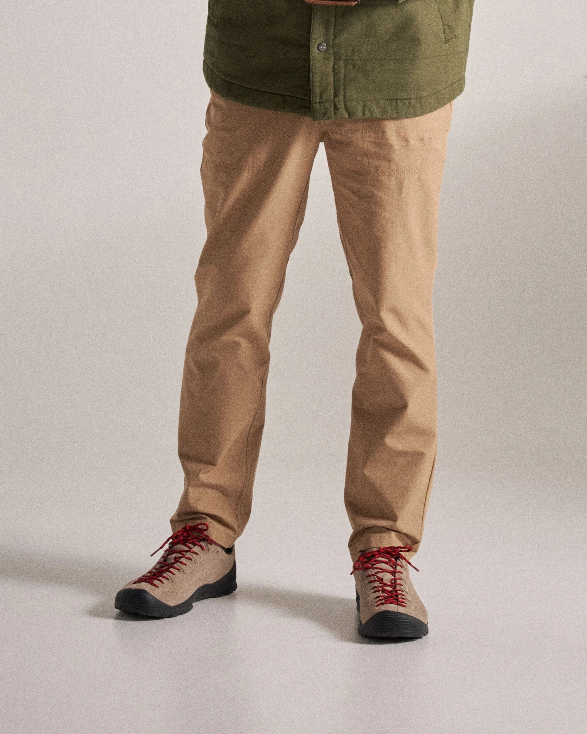 Rif-Raf Organic Cotton Ripstop Trouser - Biscuit Sleek Cut Pocket Reinforcement