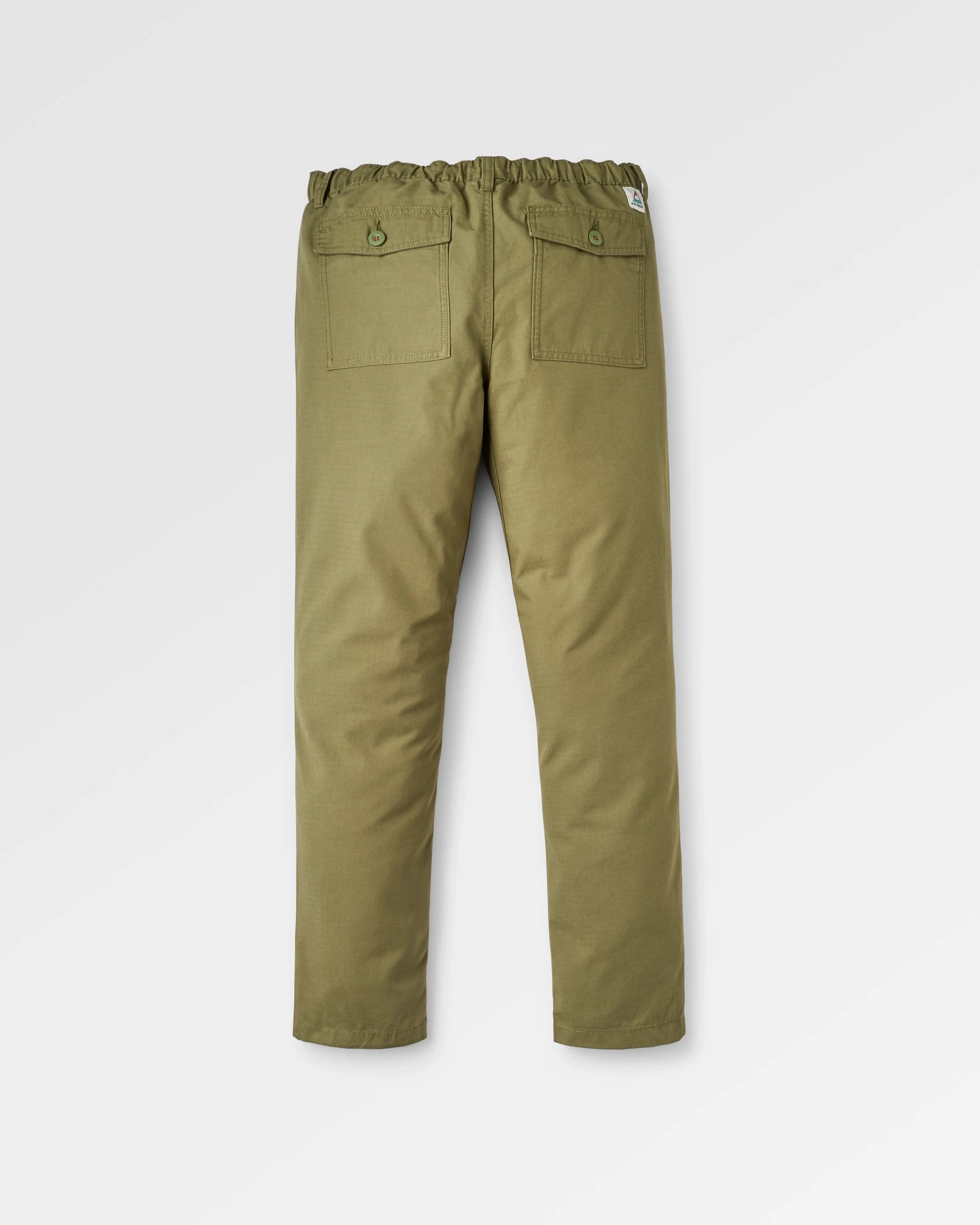 Rif-Raf Organic Cotton Ripstop Trouser - Khaki Chic Style Commuter Ready