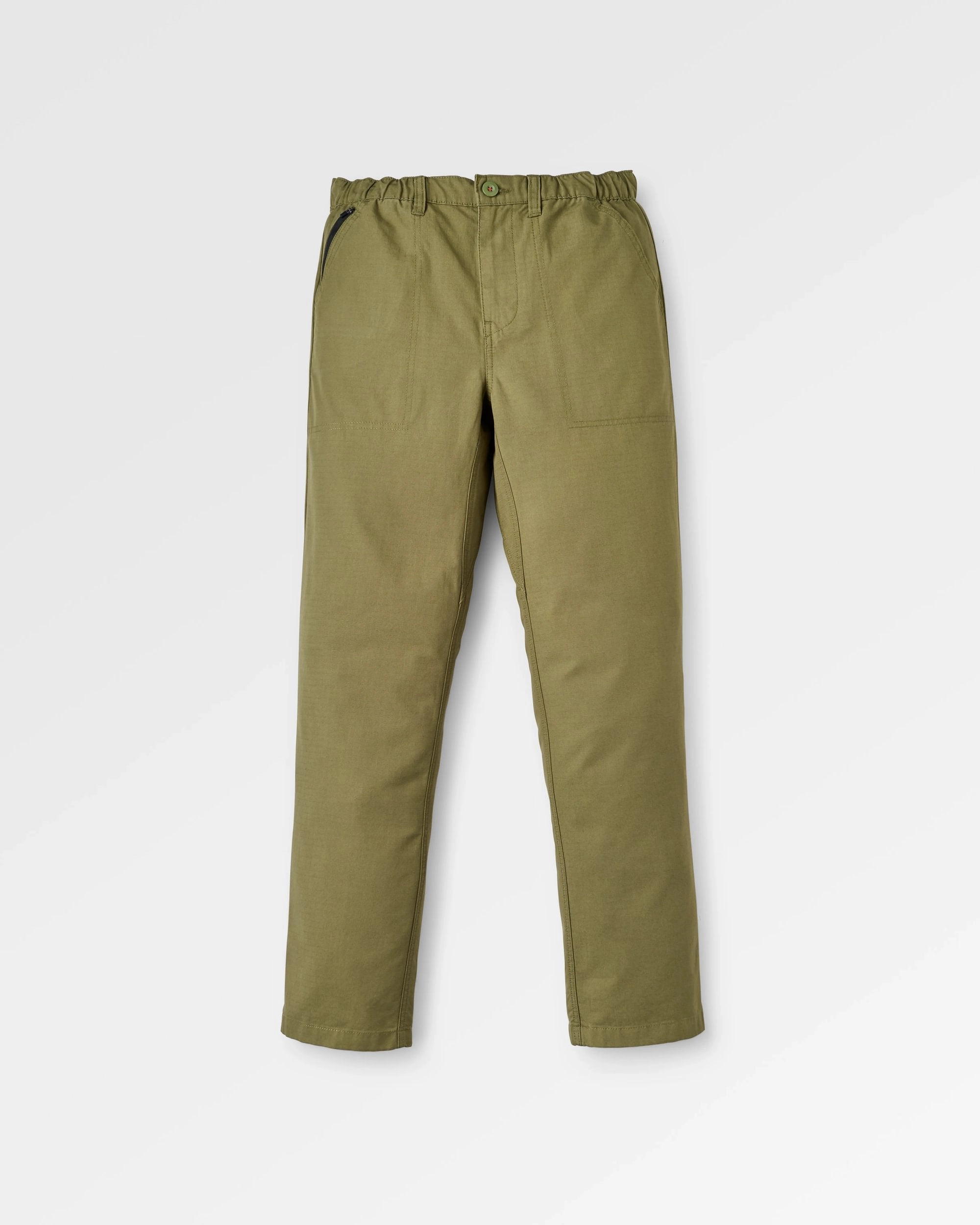 Rif-Raf Organic Cotton Ripstop Trouser - Khaki FlexibleStretchWeave