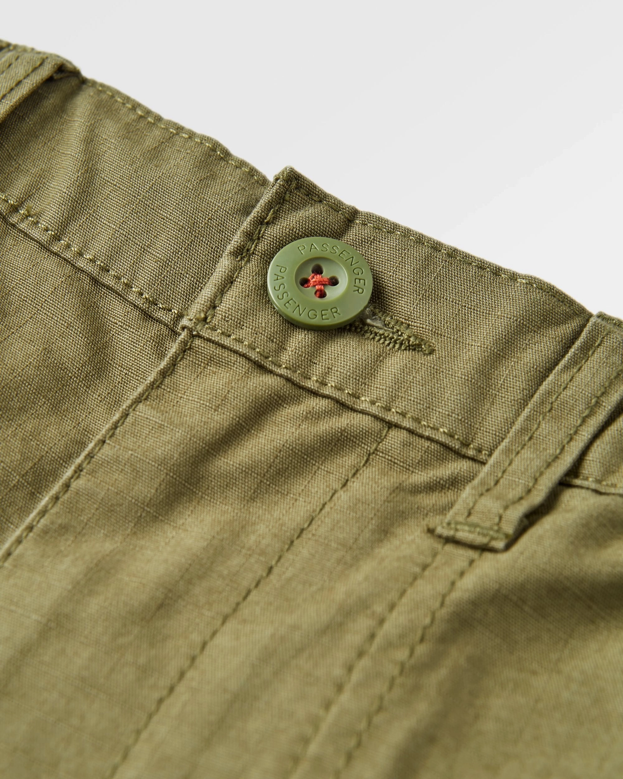 Sporty Comfort Fit Outdoor Gear Rif-Raf Organic Cotton Ripstop Trouser - Khaki