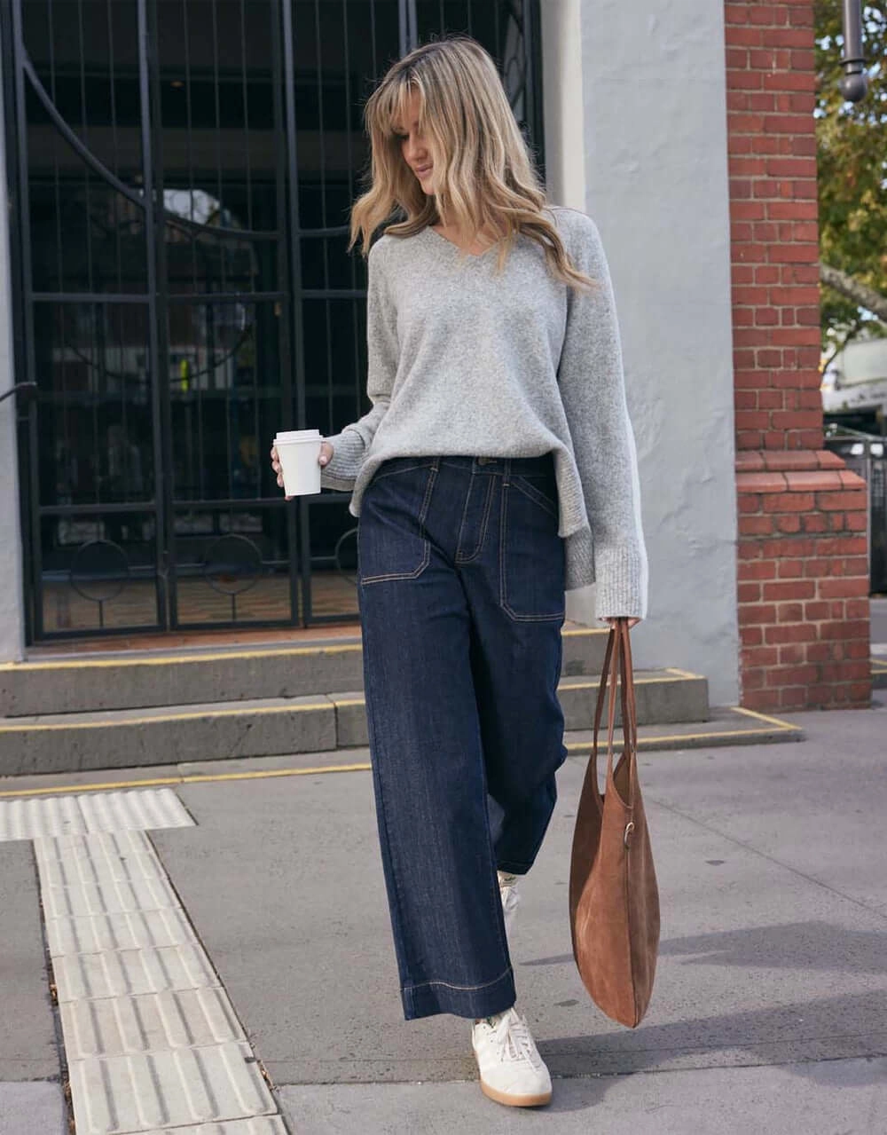 Catalina Wide Leg Jeans - Indigo Polished Look Regular Style