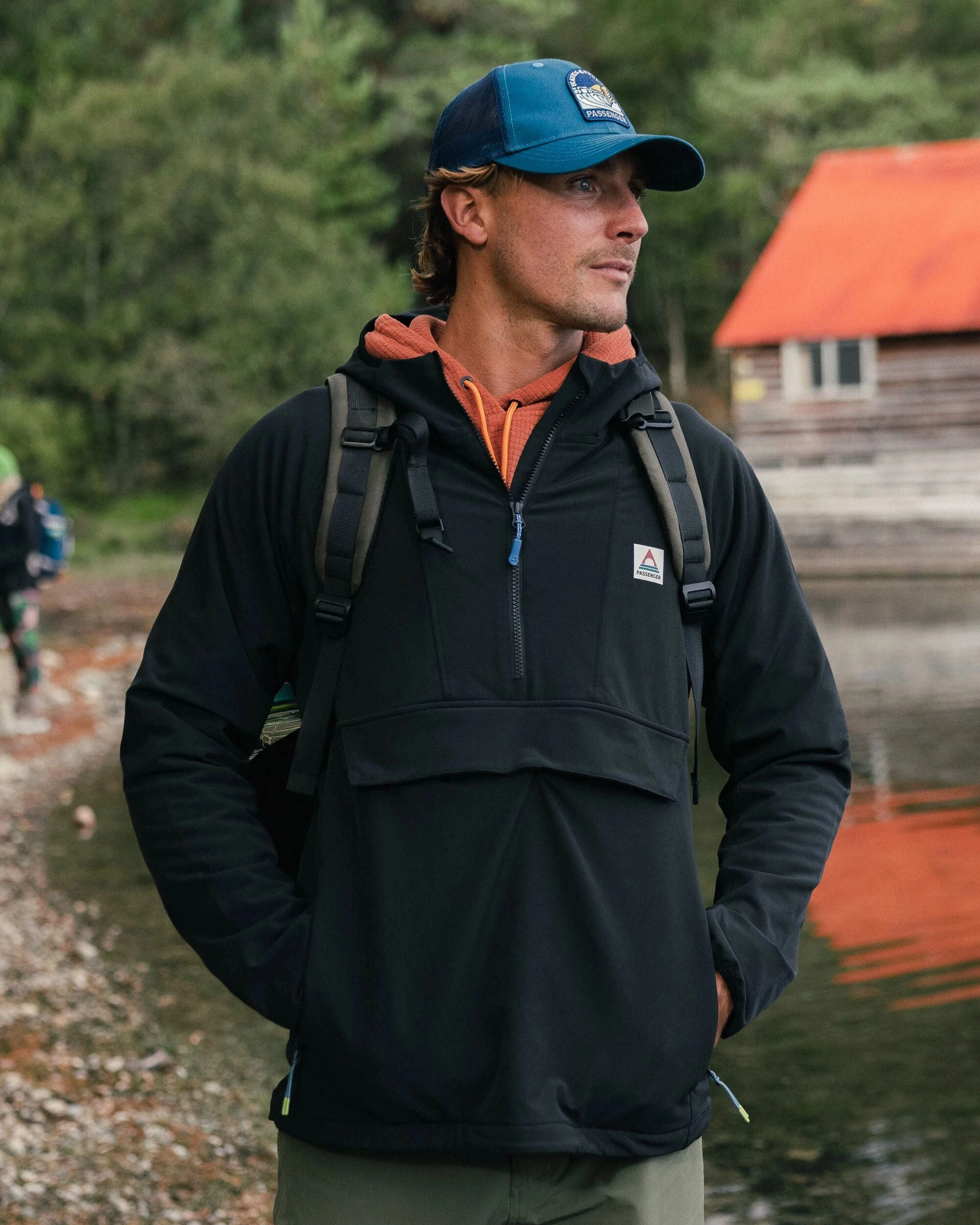 Roamer Recycled Softshell Anorak - Black Quick Release Buckle