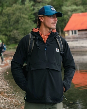 Roamer Recycled Softshell Anorak - Black Quick Release Buckle
