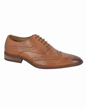 Open Office Roamers Mens 5 Eyelet Wing Brogue Oxford Shoes