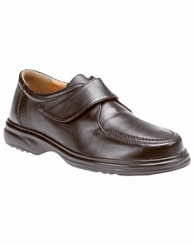 Roamers Mens Apron Touch Fastening Leisure Shoes Slip On Silhouette Flat Walk