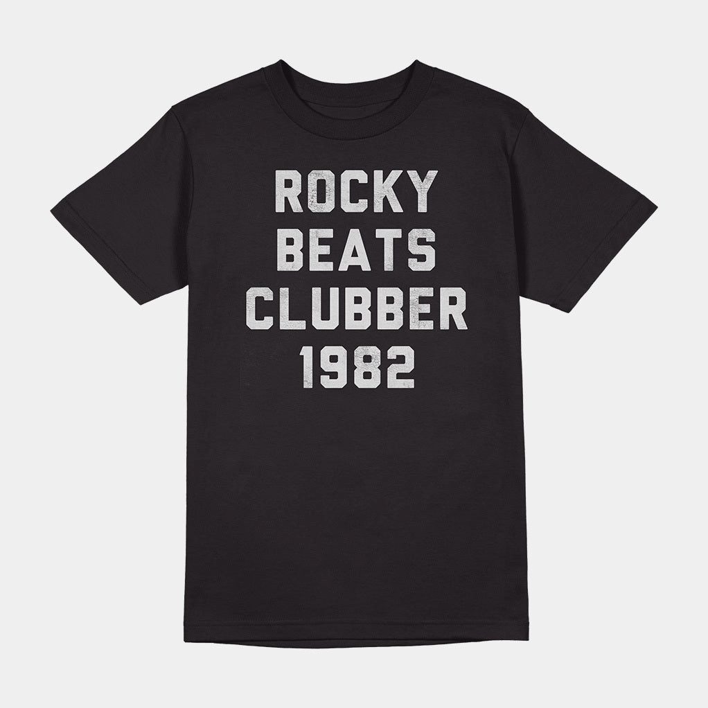 ROCKY BEATS CLUBBER 1982 SHIRT Wicking Inner Lining Tagless Collar