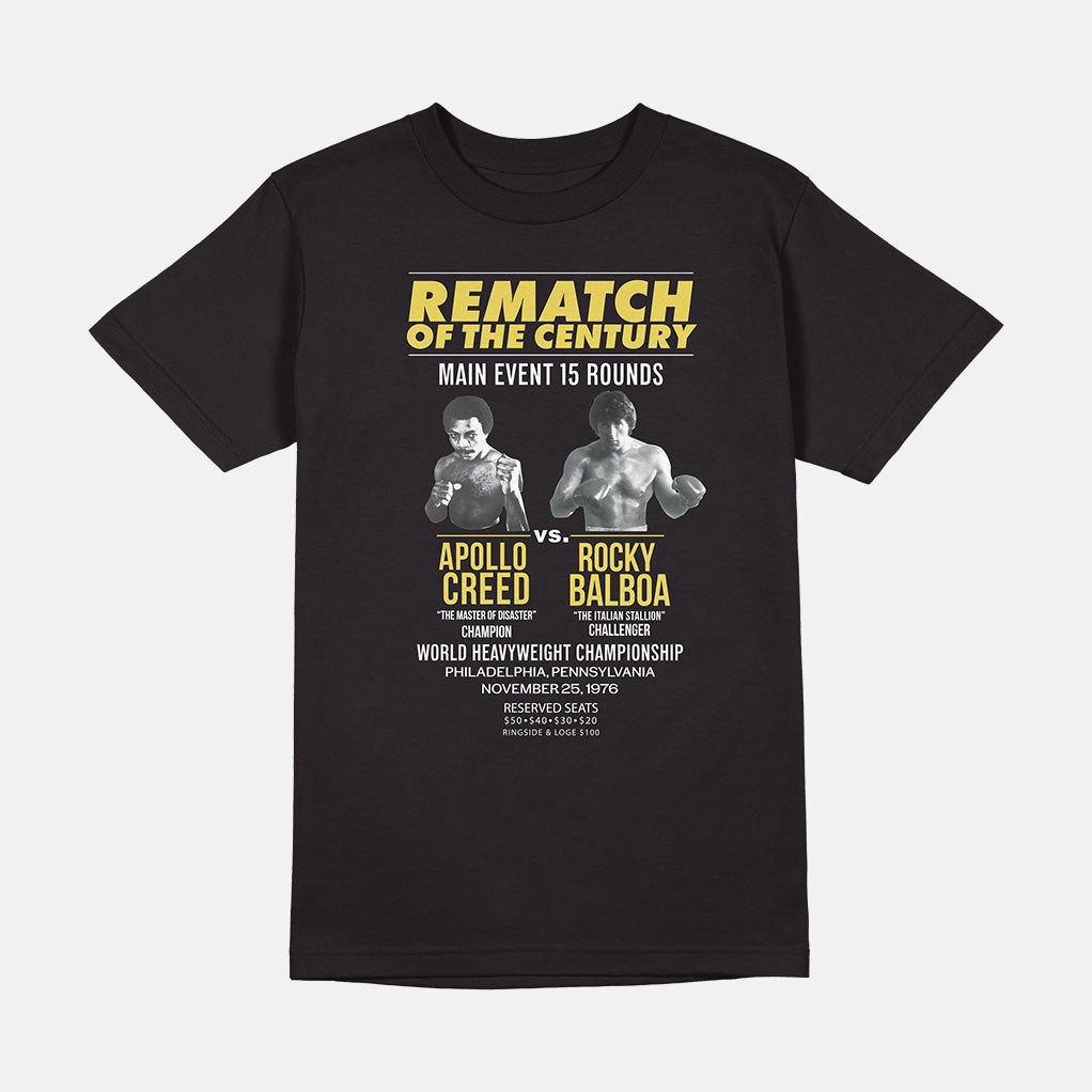UltraSoftInterior FlexibleCuffs ROCKY REMATCH OF THE CENTURY POSTER SHIRT