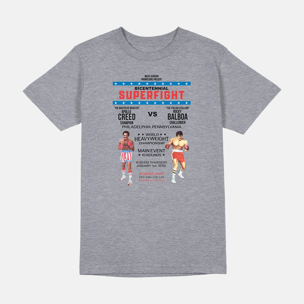 ROCKY SUPER FIGHT POSTER SHIRT WaterRepellent Finish PreShrunkFabric