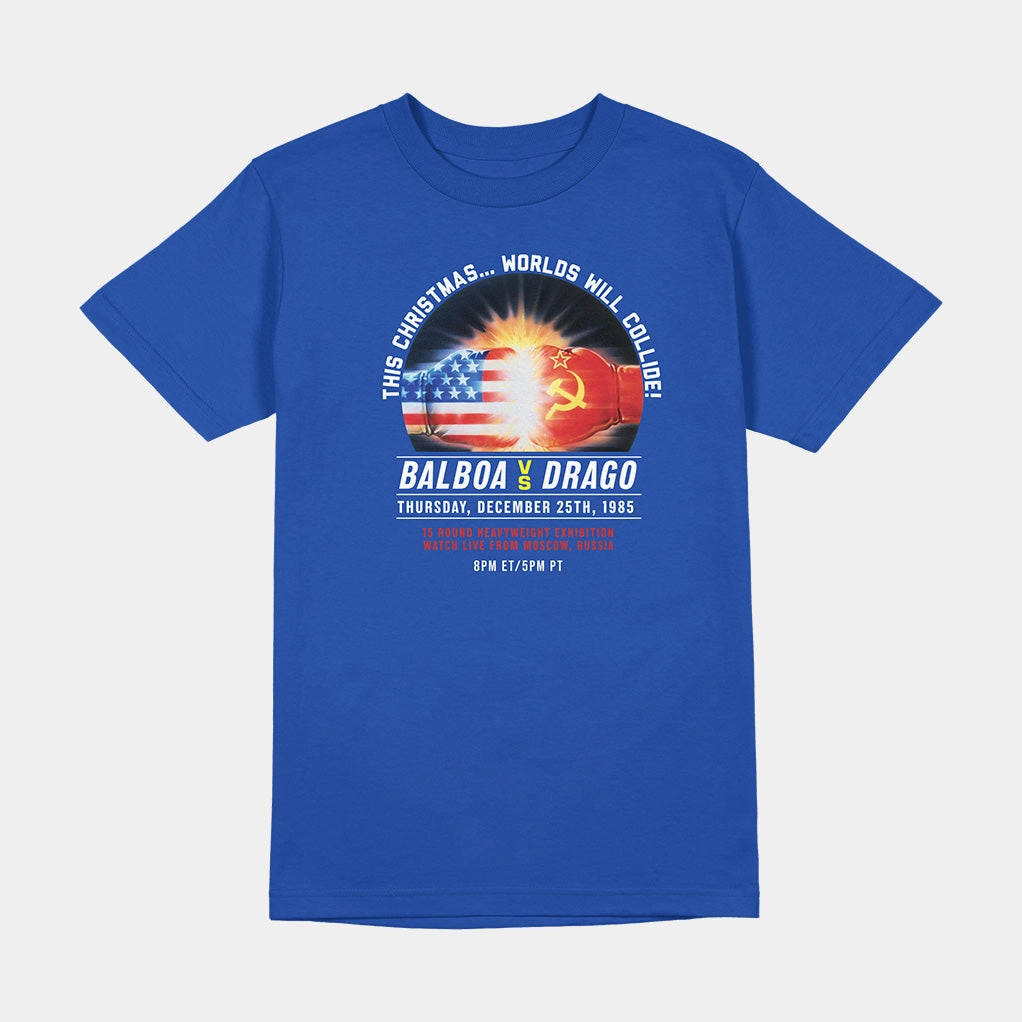 Ribbed Trim Details Non Chafing Edges ROCKY WORLDS WILL COLLIDE POSTER SHIRT