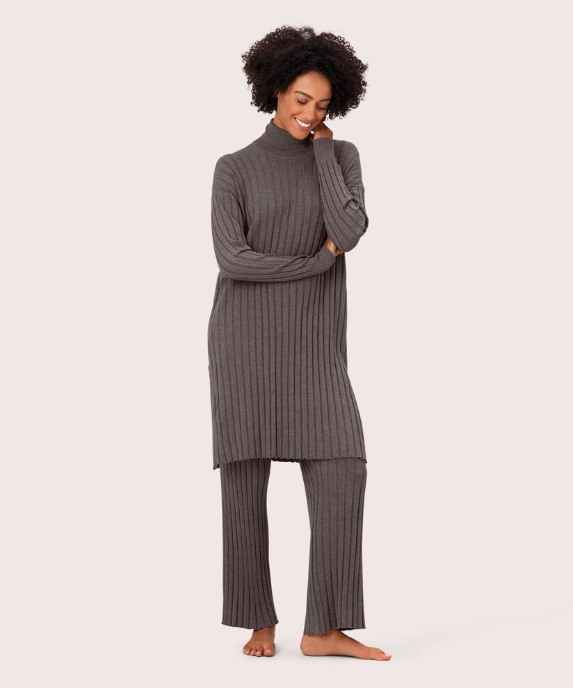 1005859 MaFie Dress - Brown Melange Daily Movement Calm Style