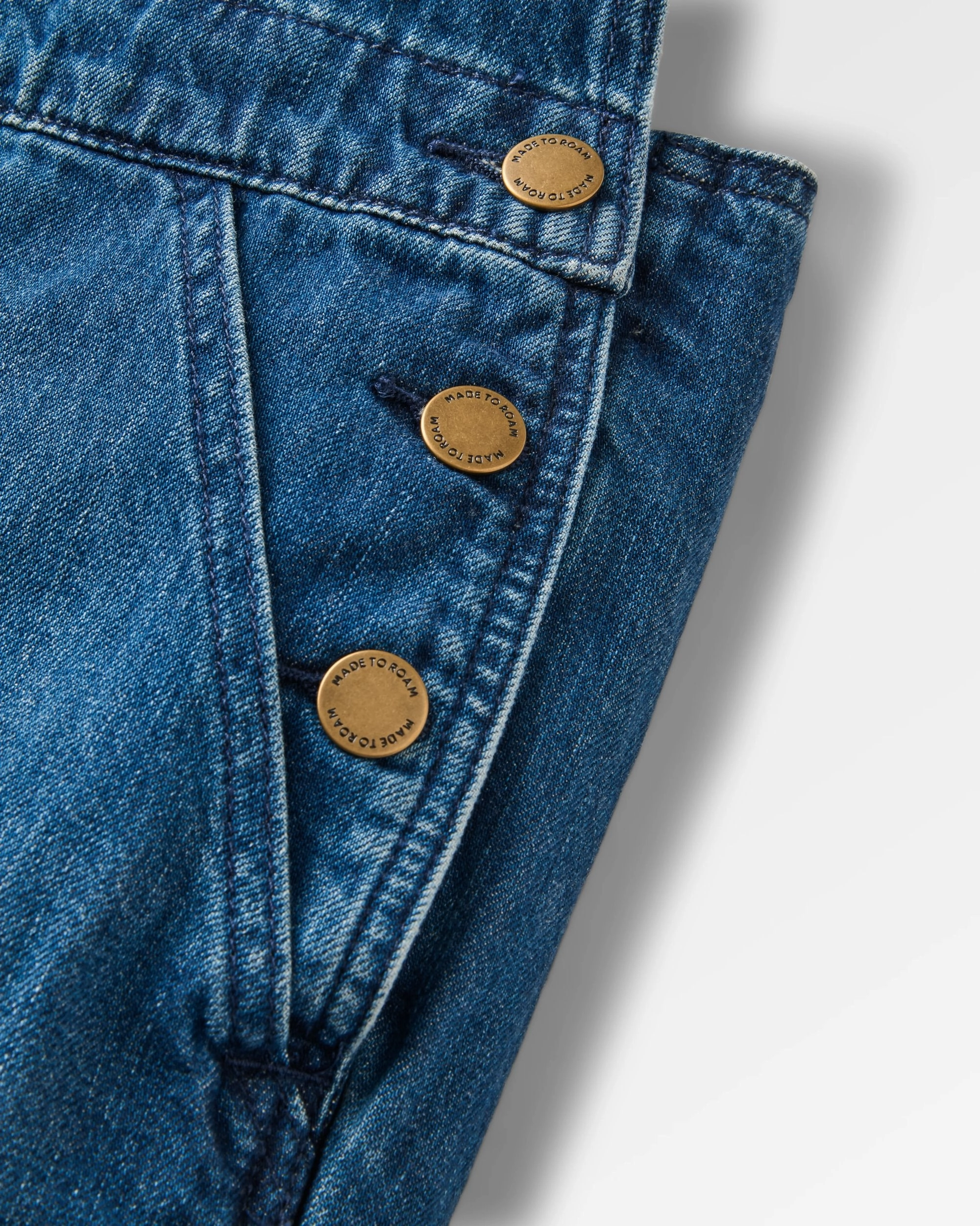 Shuffle Denim Dungarees - Denim Blue Chill Comfort Wear Crisp Design