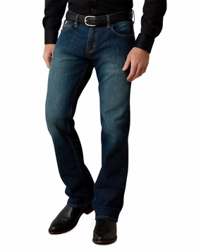 Ariat Mens Rocker Stretch Legacy Stackable Straight Leg Jeans Work Ready Soft