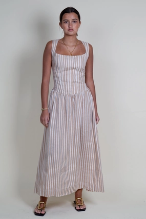 S/W/F | Fitted Bodice Midi - Oneway Movement Friendly