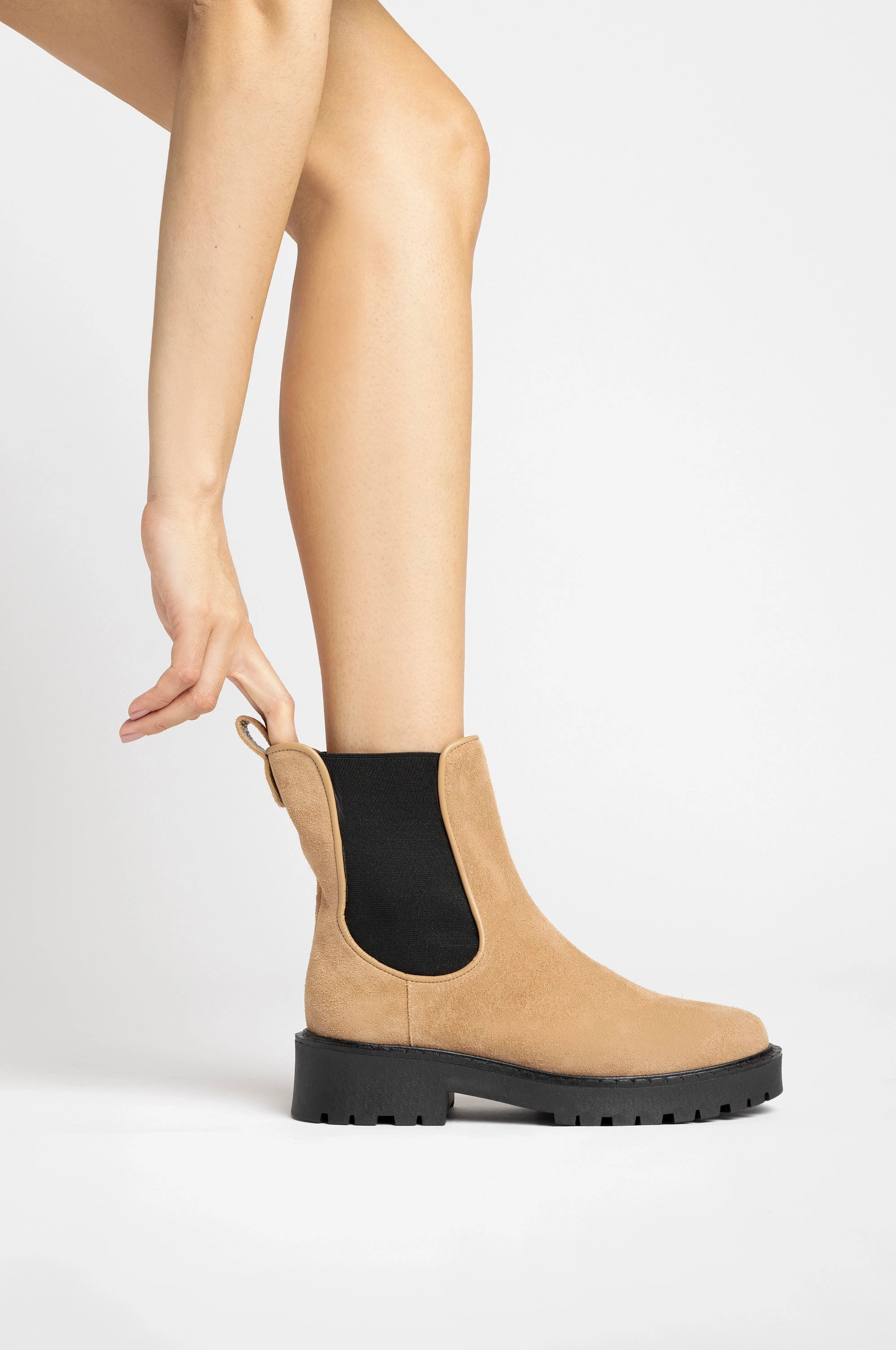 Sancha Boot In Peanut Suede Dance Floor