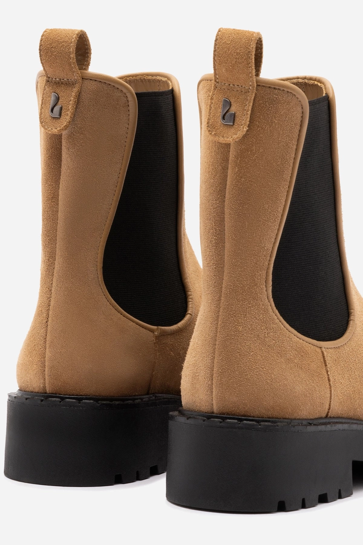 Sancha Boot In Peanut Suede Closed Toe Design Paris Glow