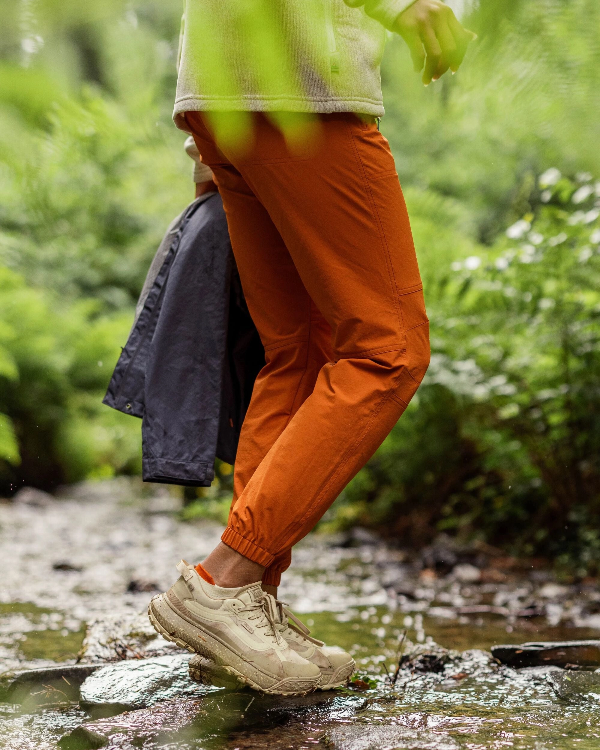Durable Material Anti Pilling Textile Sandstone Recycled Active Trail Jogger - Sunset Orange