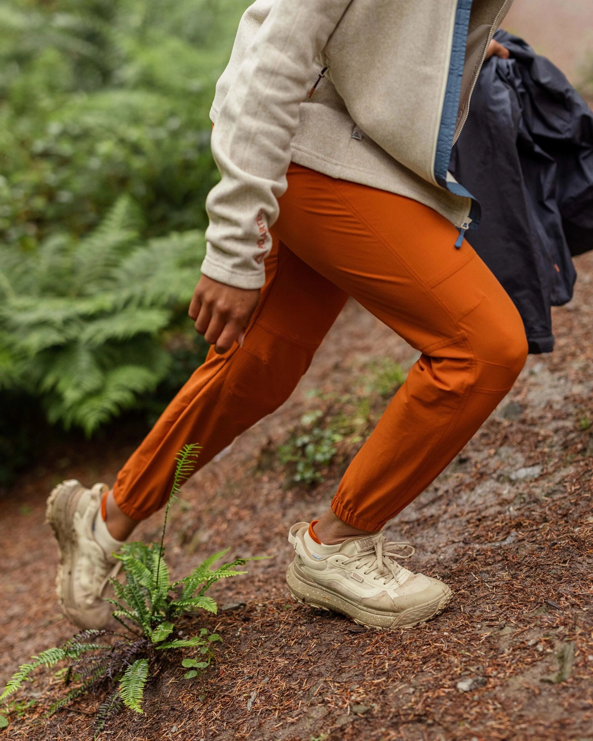 Sandstone Recycled Active Trail Jogger - Sunset Orange Tight Fit