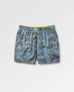 Sandune Recycled Trail Short - Abstract Seaweed Pistachio Lightweight Shorts Travel Clothing