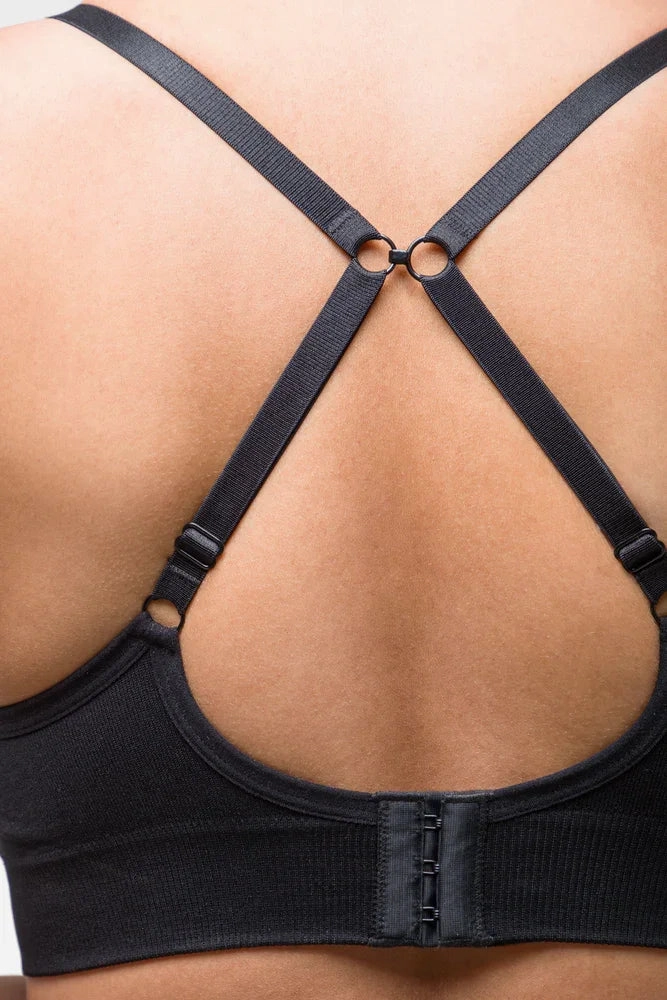 Seam-Free Bralette Black Personalized seams adjustable material